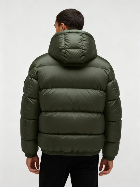 Herren Pufferjacke aus Entenfedern mit Wärme & Kapuze | Shop Nory