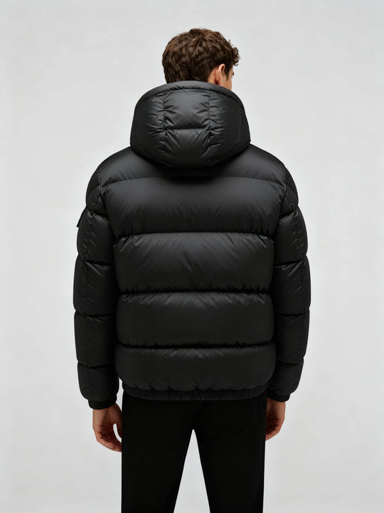 Herren Pufferjacke aus Entenfedern mit Wärme & Kapuze | Shop Nory