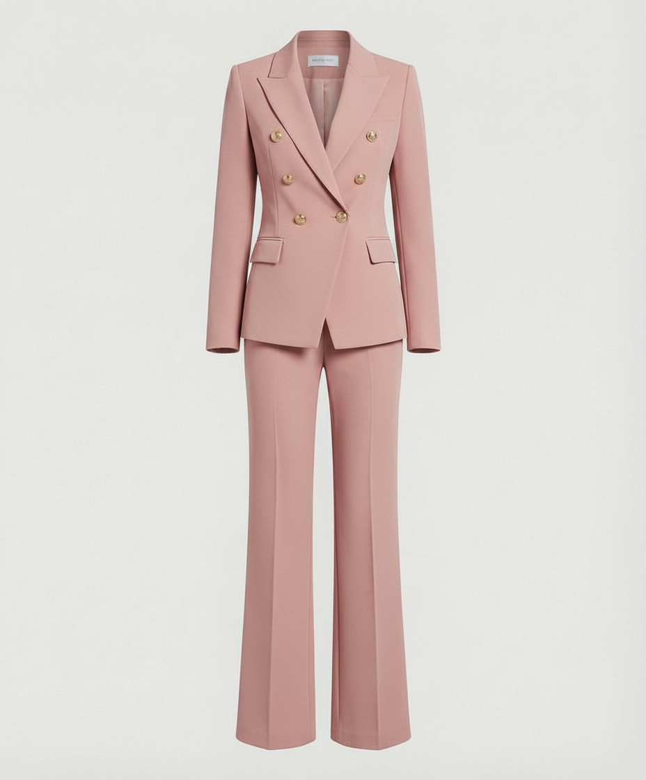 mit Blazer und Hose