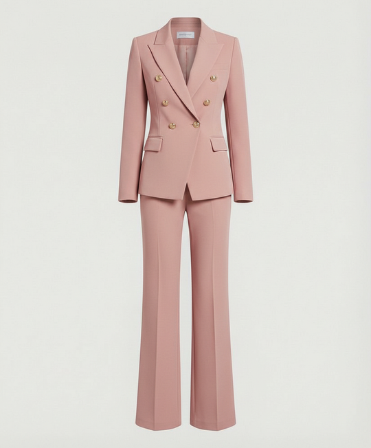 mit Blazer und Hose