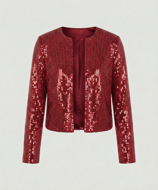 Damen Strickjacke mit Glitzereffekt