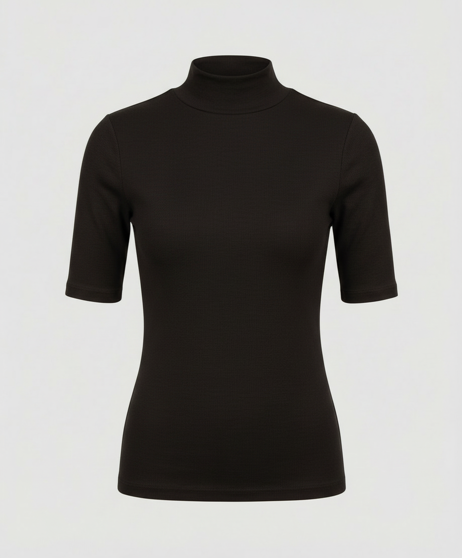 Feinstrick Nahtloser Rollkragenpullover Damen