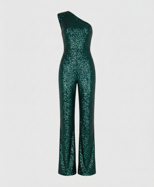 Moderner Pailletten Jumpsuit Damen