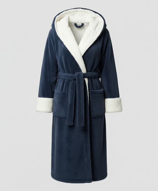 Kuscheliger Fleece Morgenmantel Damen