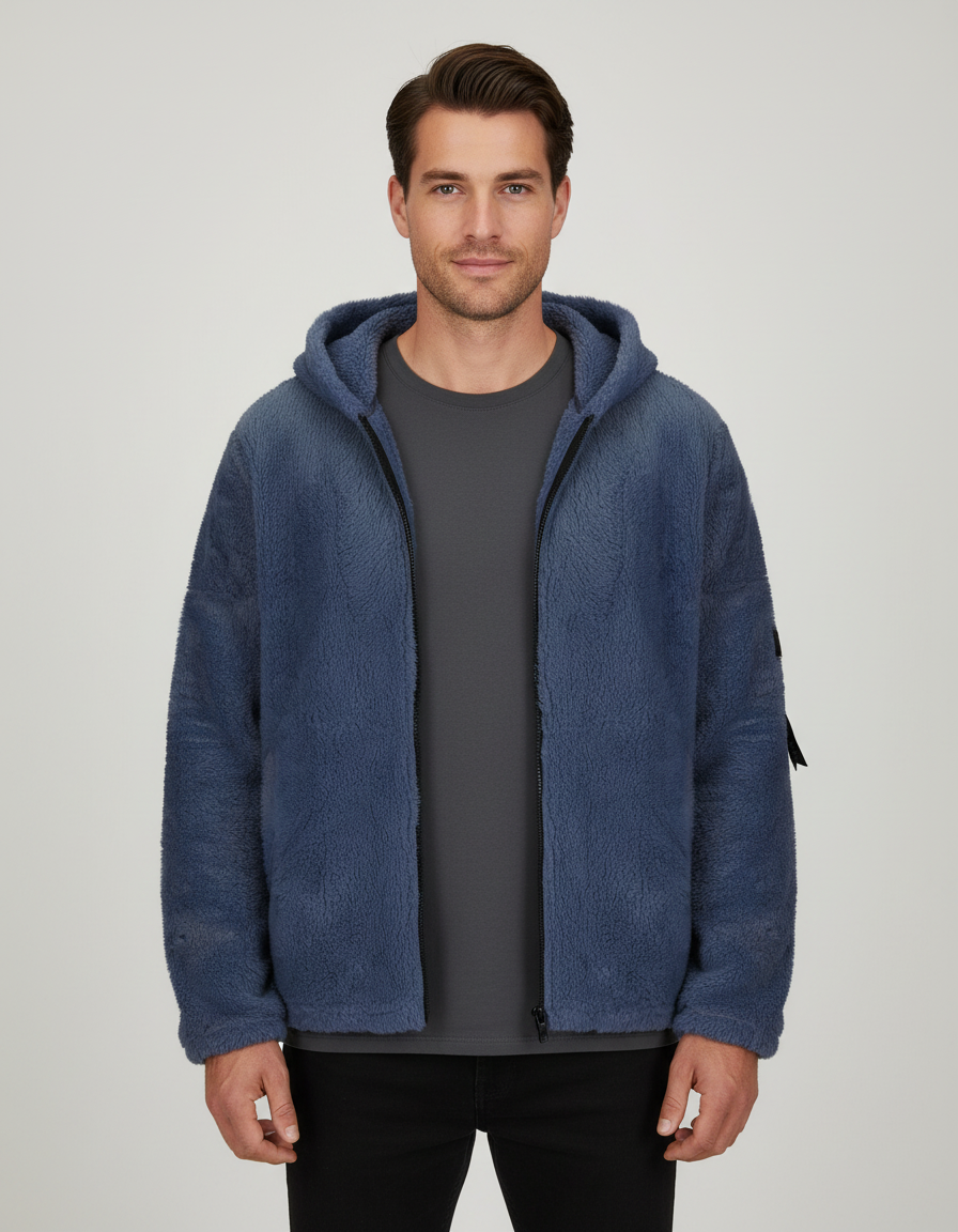 Schwere Fleece Winterjacke
