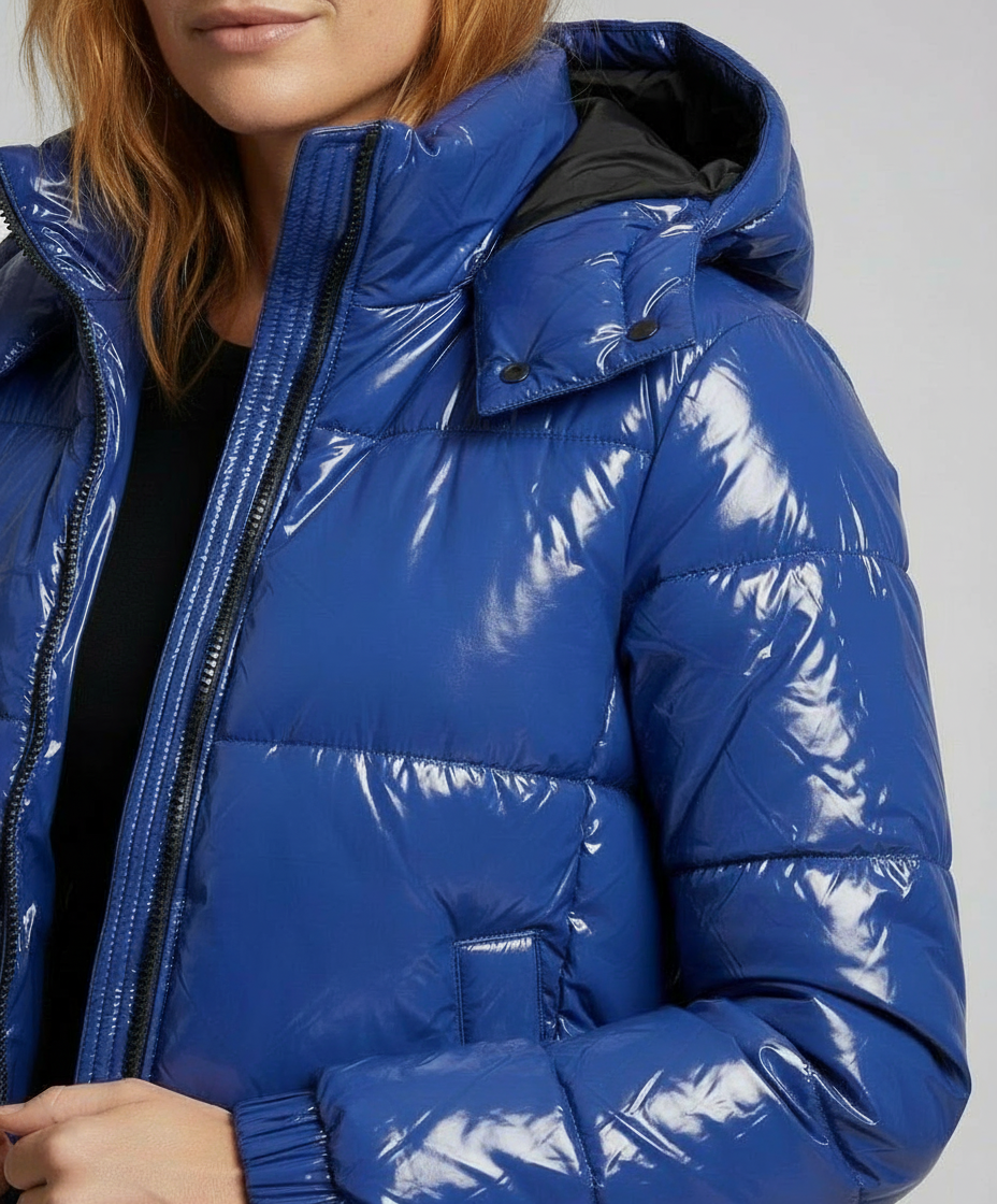 Hochglänzende Damen Steppjacke | Shop Nory