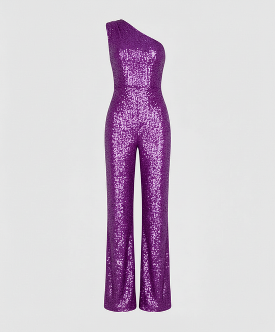 Moderner Pailletten Jumpsuit Damen