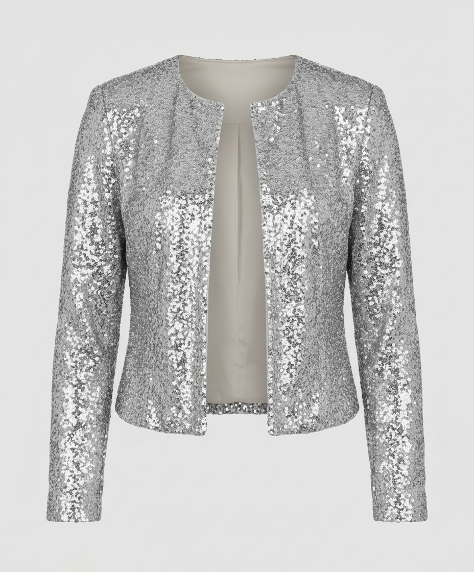 Elegante Glitzerjacke Damen Abend