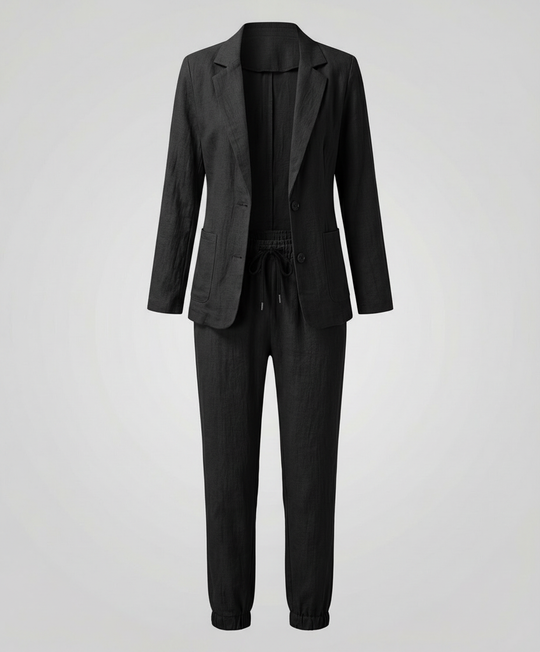Elegantes Blazer Jogger Damen Set | Heidi-Mode