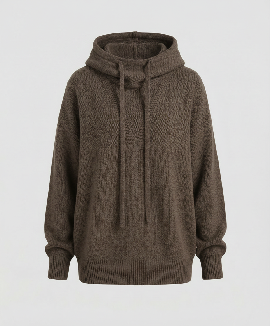 Lässiger, stilvoller Pullover mit Stapelkragen | Shop Nory