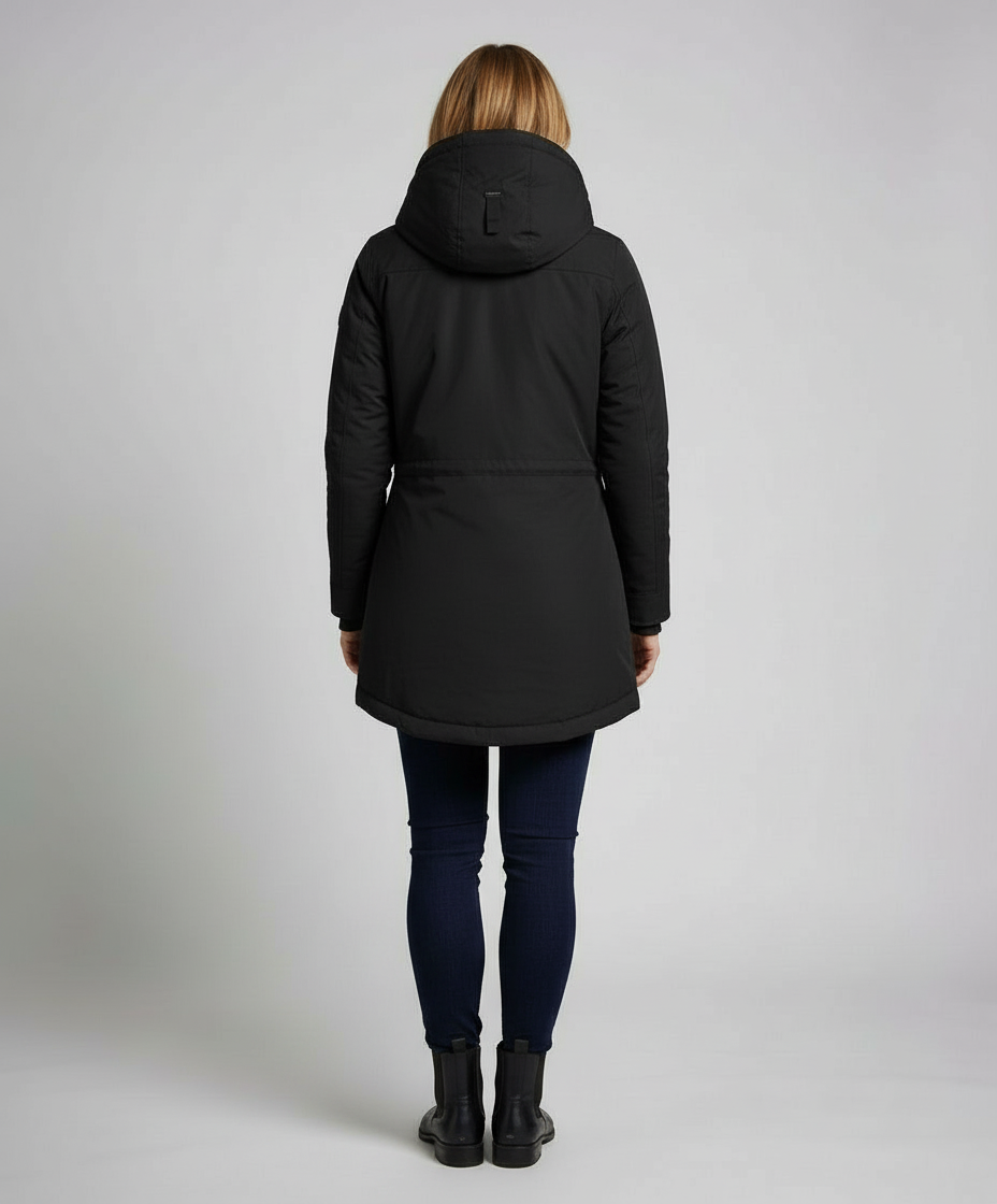 Lange Gefütterte Winterjacke Damen | Shop Nory