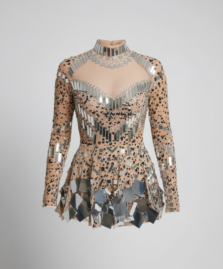 Eleganter Glitzer Body Damen