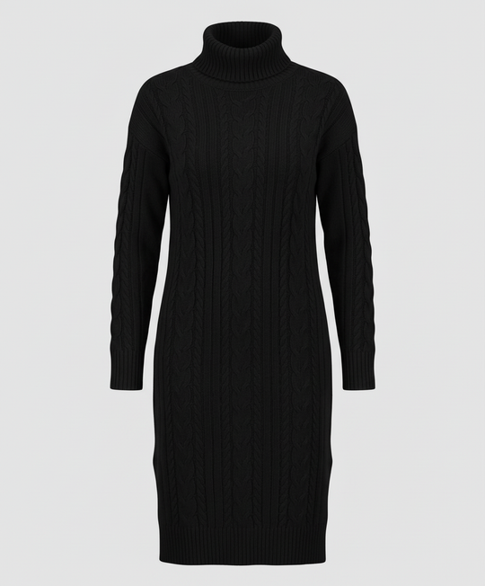 Elegantes Warmes Strickkleid Winter | Heidi-Mode