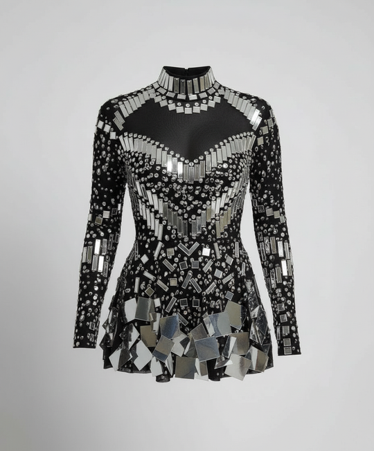 Eleganter Glitzer Body Damen