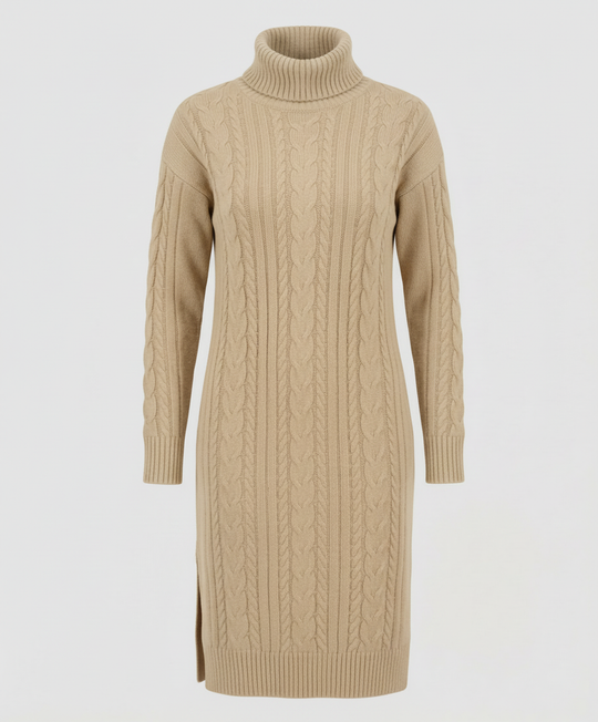 Elegantes Warmes Strickkleid Winter | Heidi-Mode