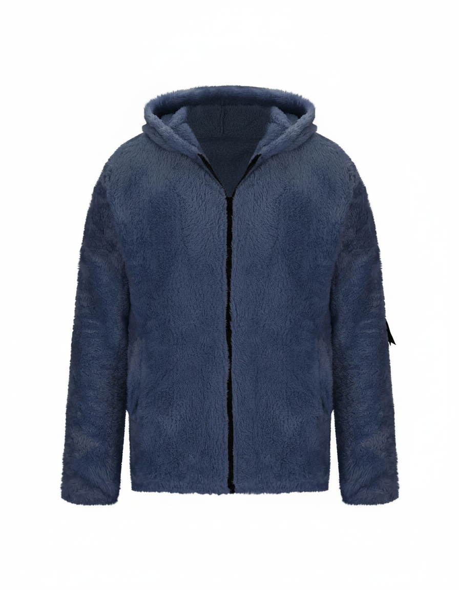 Schwere Fleece Winterjacke
