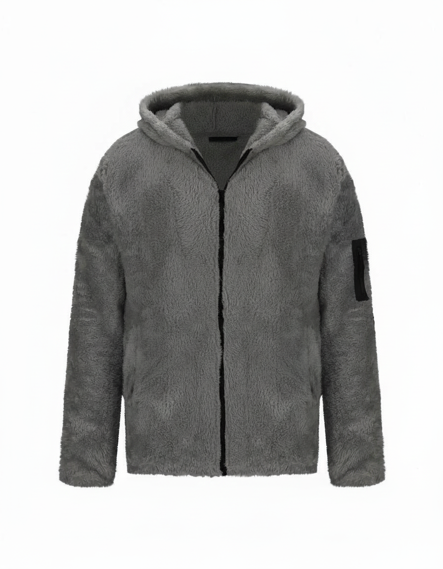 Schwere Fleece Winterjacke