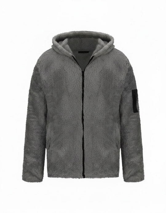 Schwere Fleece Winterjacke