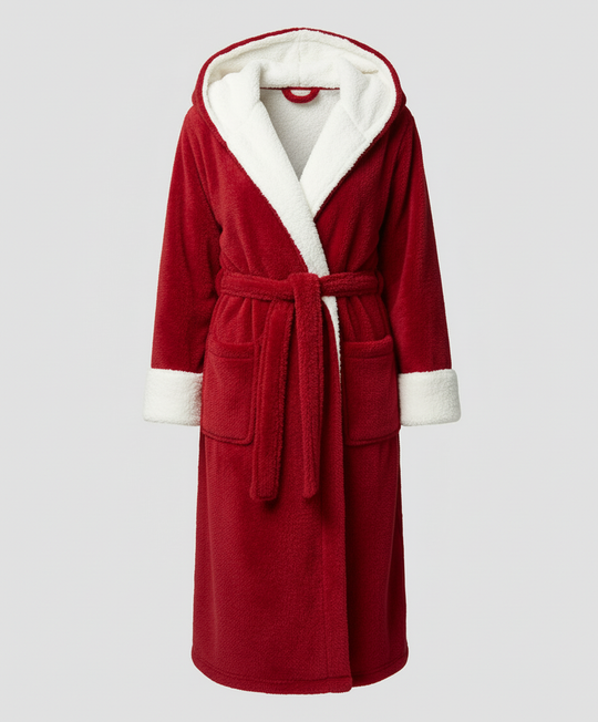 Kuscheliger Fleece Morgenmantel Damen