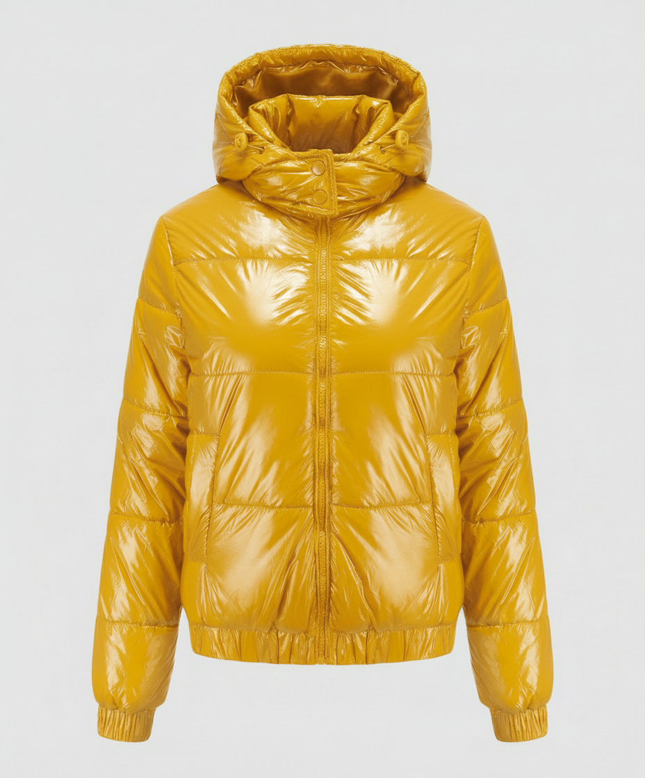 Hochglänzende Damen Steppjacke | Shop Nory