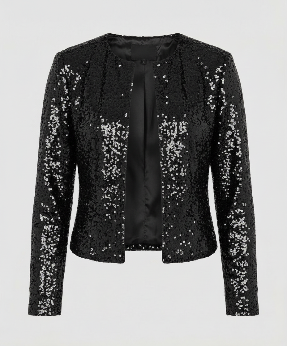Elegante Glitzerjacke Damen Abend