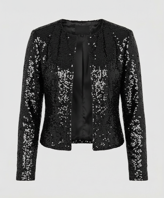 Elegante Glitzerjacke Damen Abend