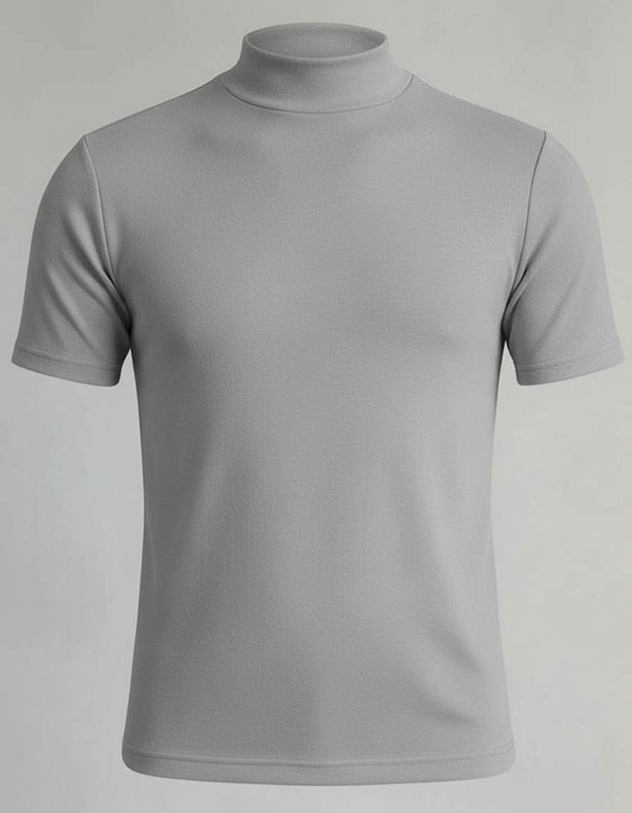 Rollkragen Slim Fit Herrenhemd