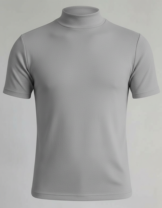 Rollkragen Slim Fit Herrenhemd