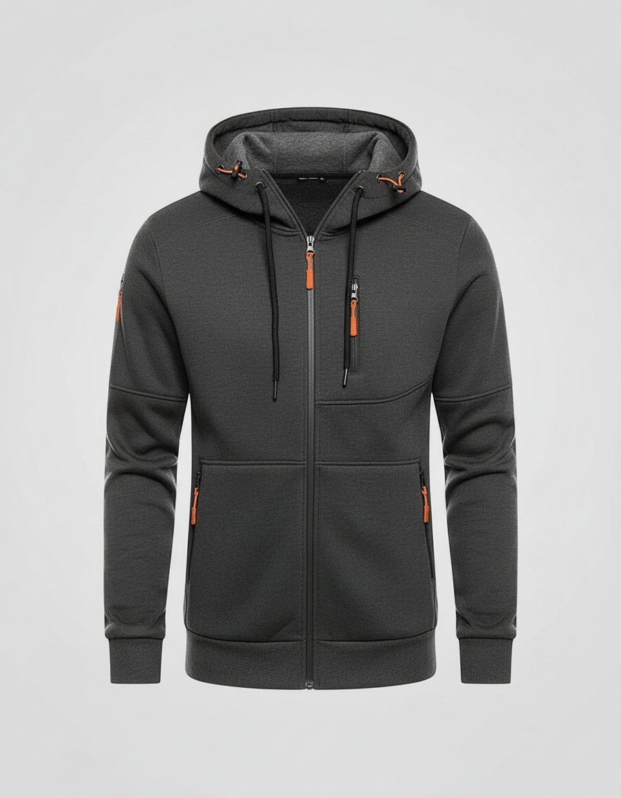 Herren Hoodie Mit Reißverschluss