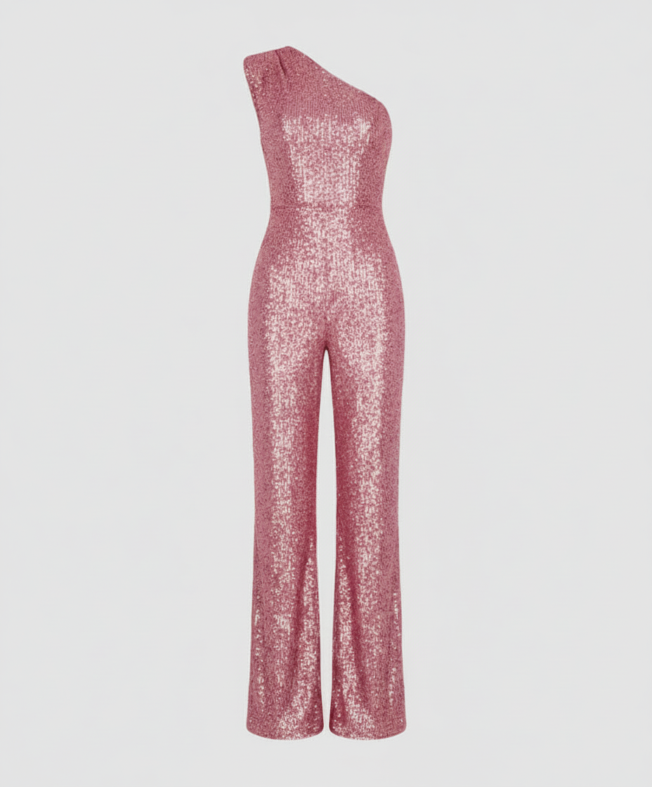 Moderner Pailletten Jumpsuit Damen