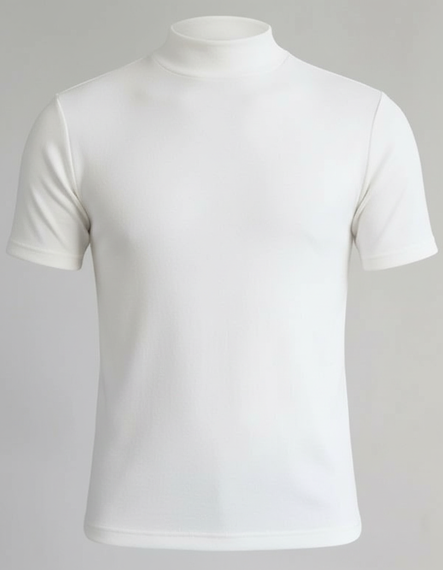 Rollkragen Slim Fit Herrenhemd