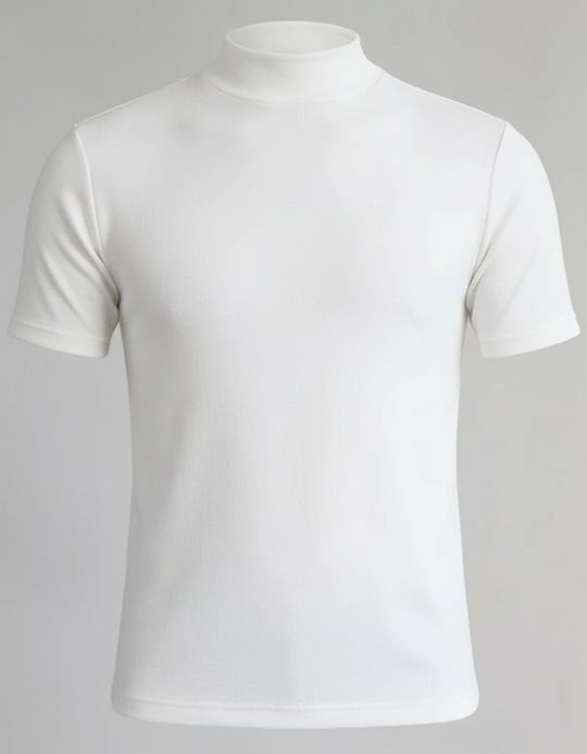 Rollkragen Slim Fit Herrenhemd