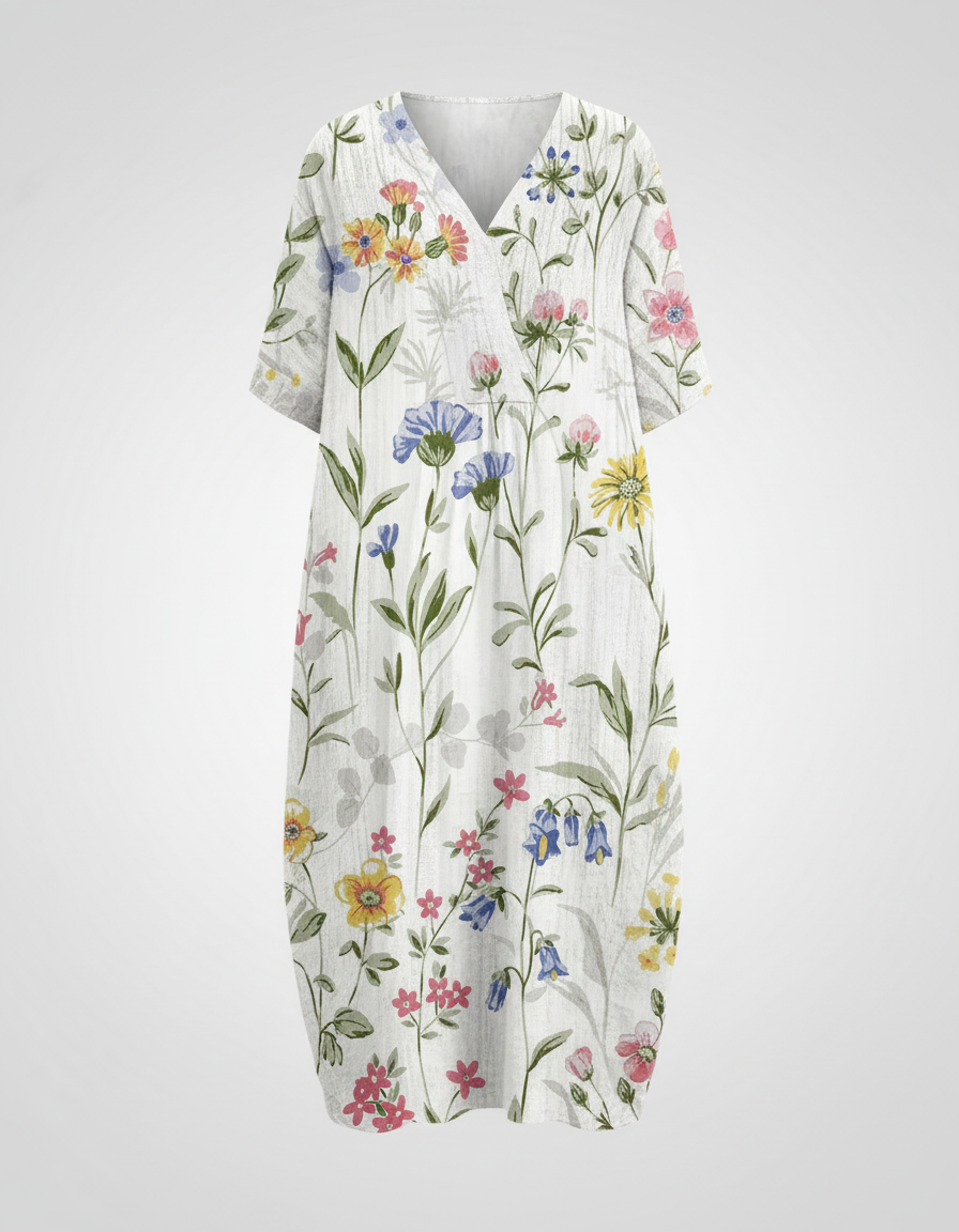 Luftiges Blumen Sommerkleid Damen