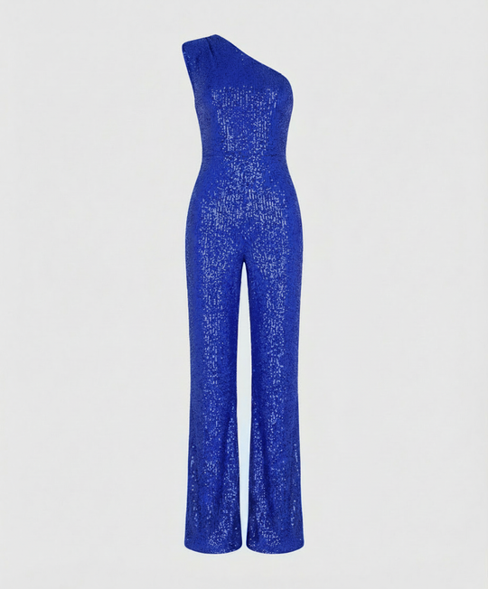 Moderner Pailletten Jumpsuit Damen