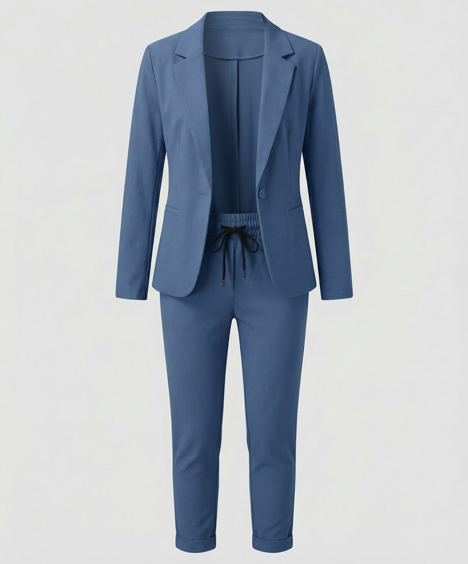 Elegantes Damen Blazer Hosen Set