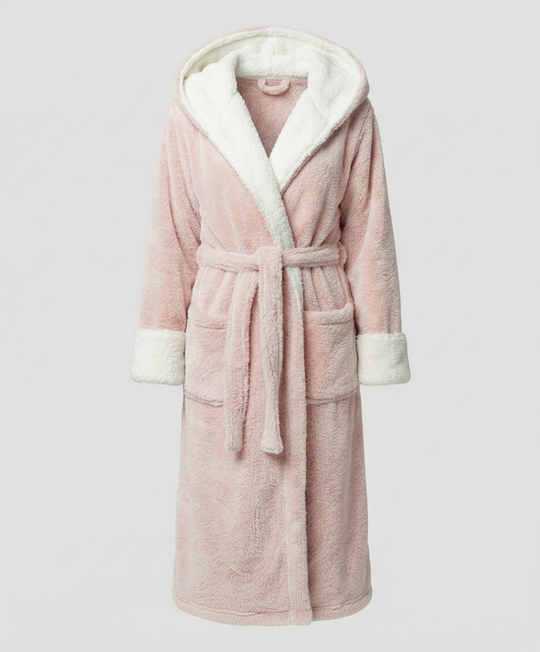 Kuscheliger Fleece Morgenmantel Damen