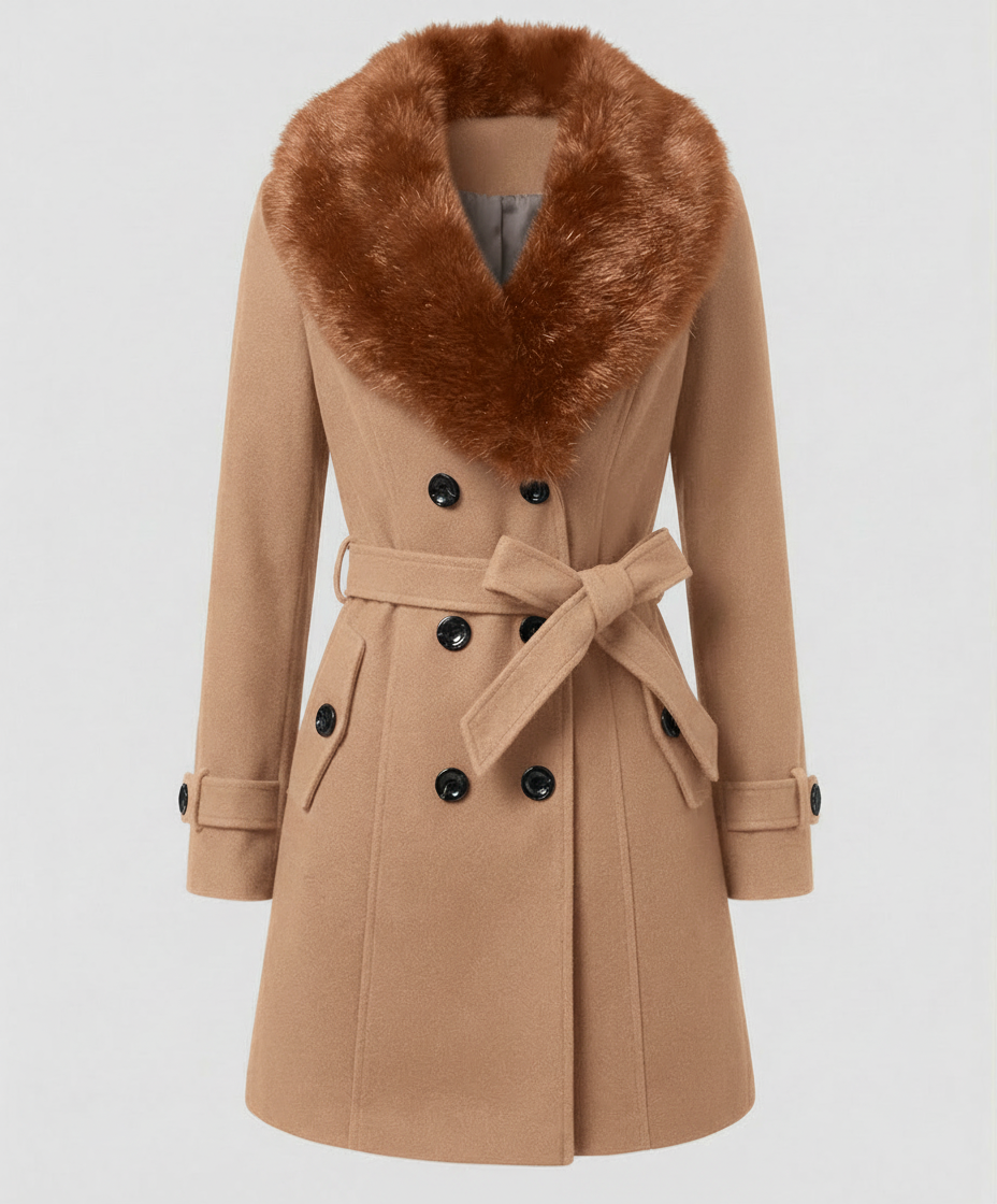 Luxuriöser Eleganter Pelzmantel Damen | Heidi-Mode