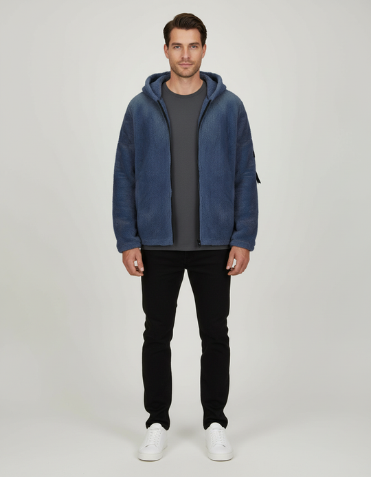 Schwere Fleece Winterjacke