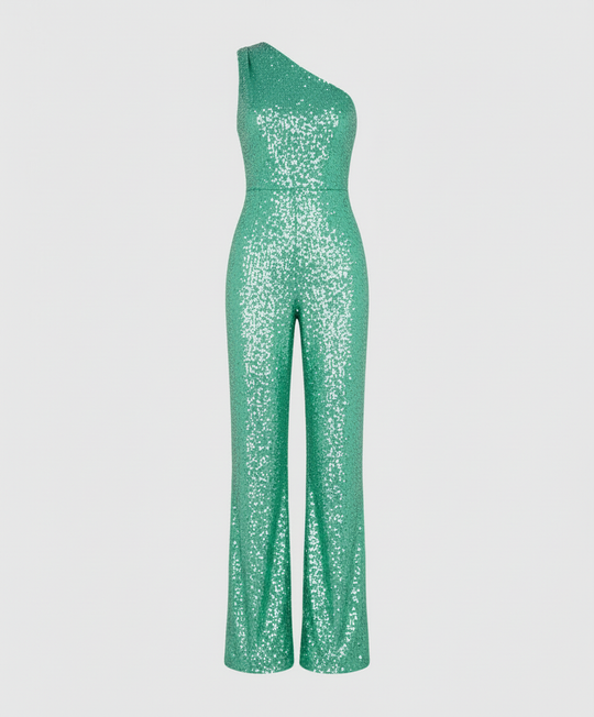 Moderner Pailletten Jumpsuit Damen
