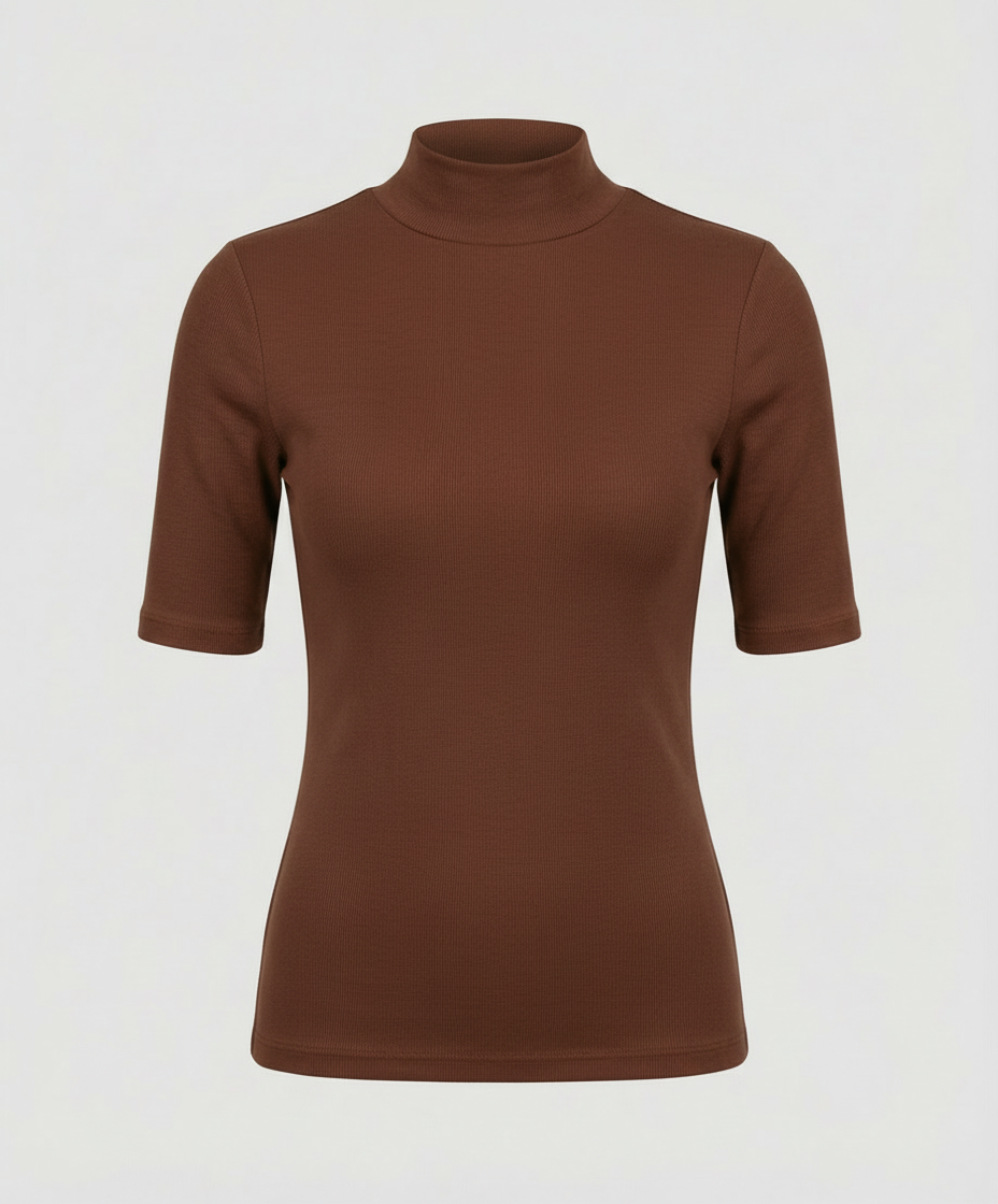 Feinstrick Nahtloser Rollkragenpullover Damen