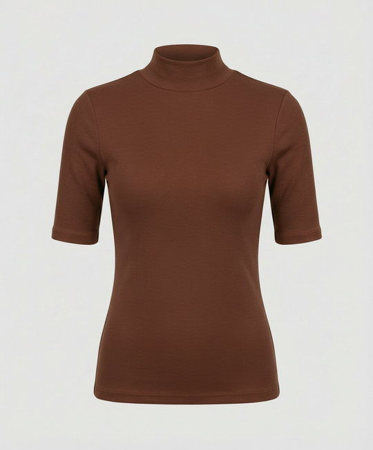 Feinstrick Nahtloser Rollkragenpullover Damen