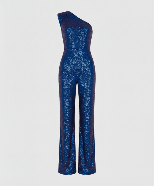 Moderner Pailletten Jumpsuit Damen