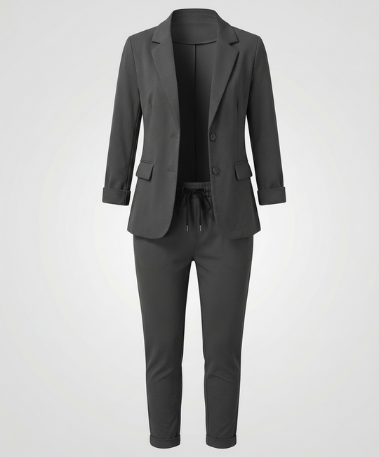 Elegantes Damen Blazer Hosen Set