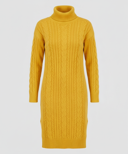 Elegantes Warmes Strickkleid Winter | Heidi-Mode