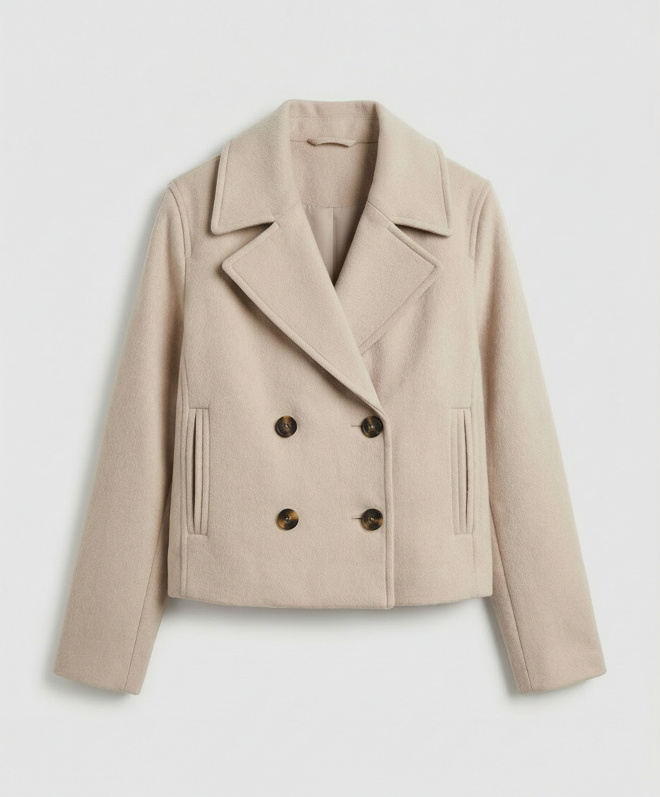 Damen Jacke mit Kurzschnitt & Doppelreiher | ShopNory