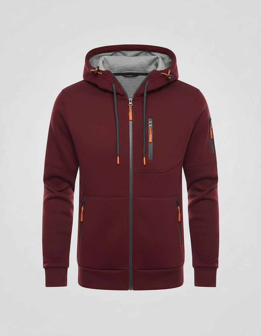 Herren Hoodie Mit Reißverschluss