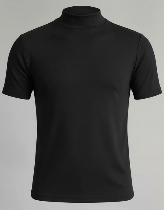Rollkragen Slim Fit Herrenhemd