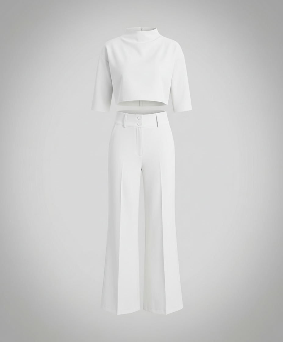 Tailliertes Herbst Hosenset Damen | Heidi-Mode