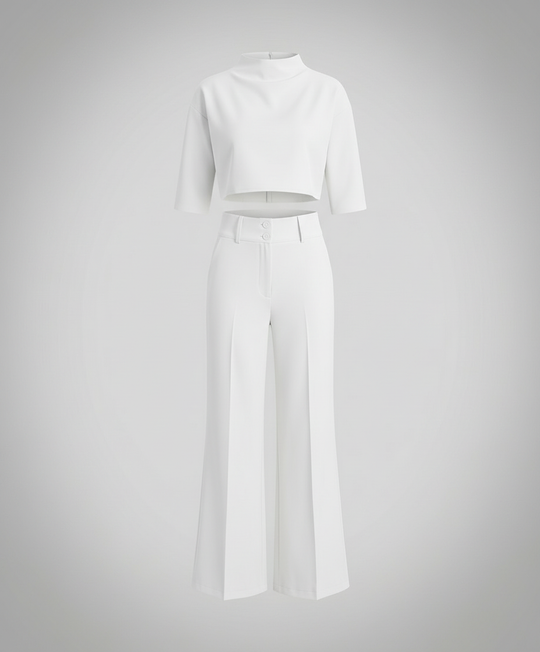 Tailliertes Herbst Hosenset Damen | Heidi-Mode