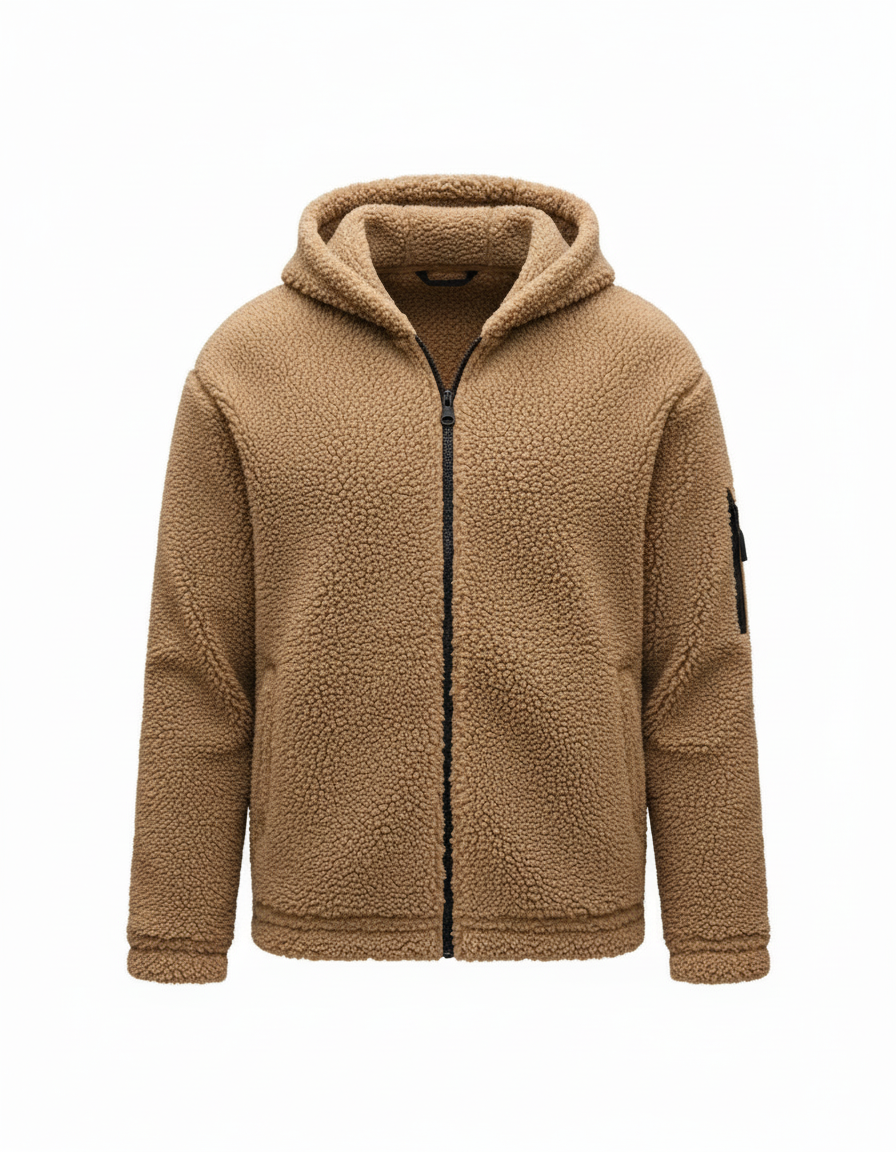 Schwere Fleece Winterjacke